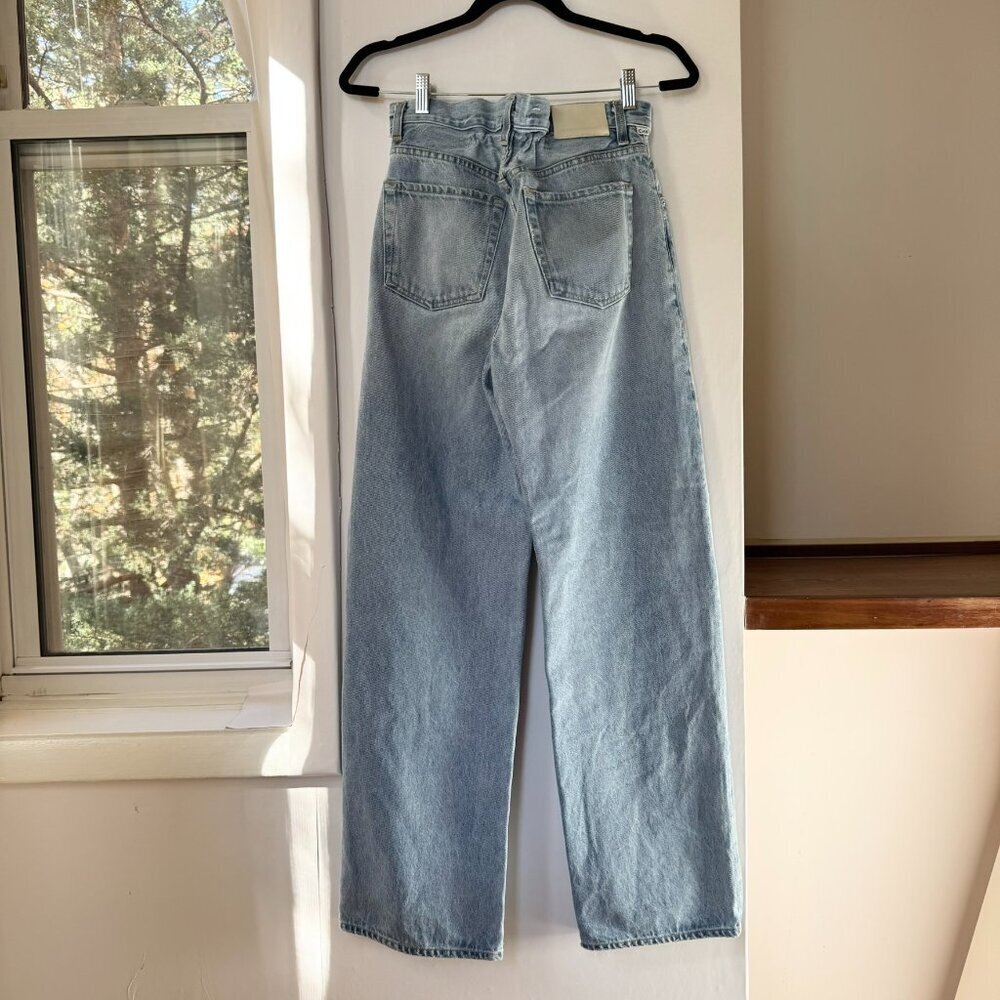 Citizens of Humanity Gwendoline Scrunch Wide Leg Jeans Dakota Blue 24 - Picture 12 of 17